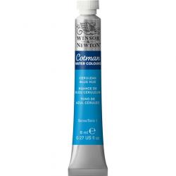 COTMAN WATER COLOURS - WINSOR AND NEWTON - CERULEAN BLUE HUE - 21ML